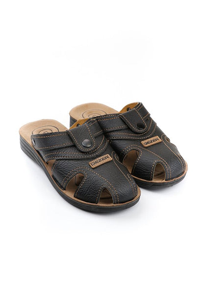 Sandales/pantoufles d'été pour hommes Gezer , réglables par boutons-pression