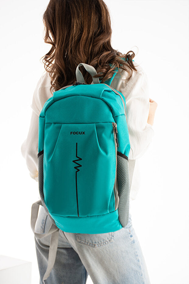 Sac à dos unisexe FOCUX Nil-09 Outdoor (44 cm x 25 cm x 18 cm) pour tous les jours, le sport et toutes les occasions, turquoise