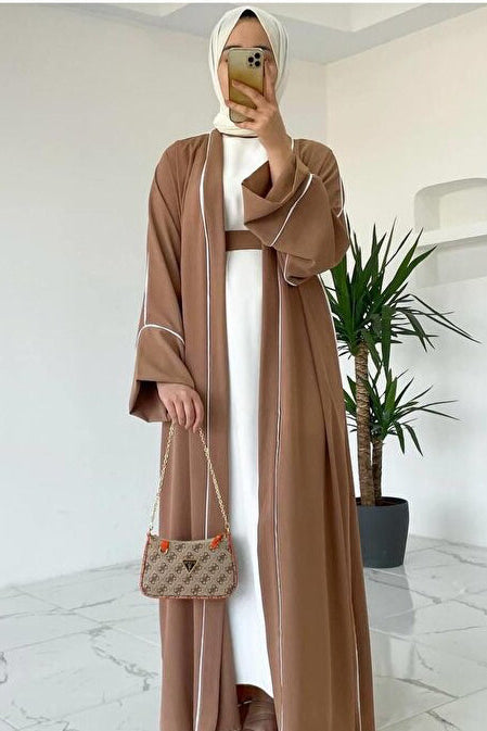 MELEK ARAZ Abaya style latte