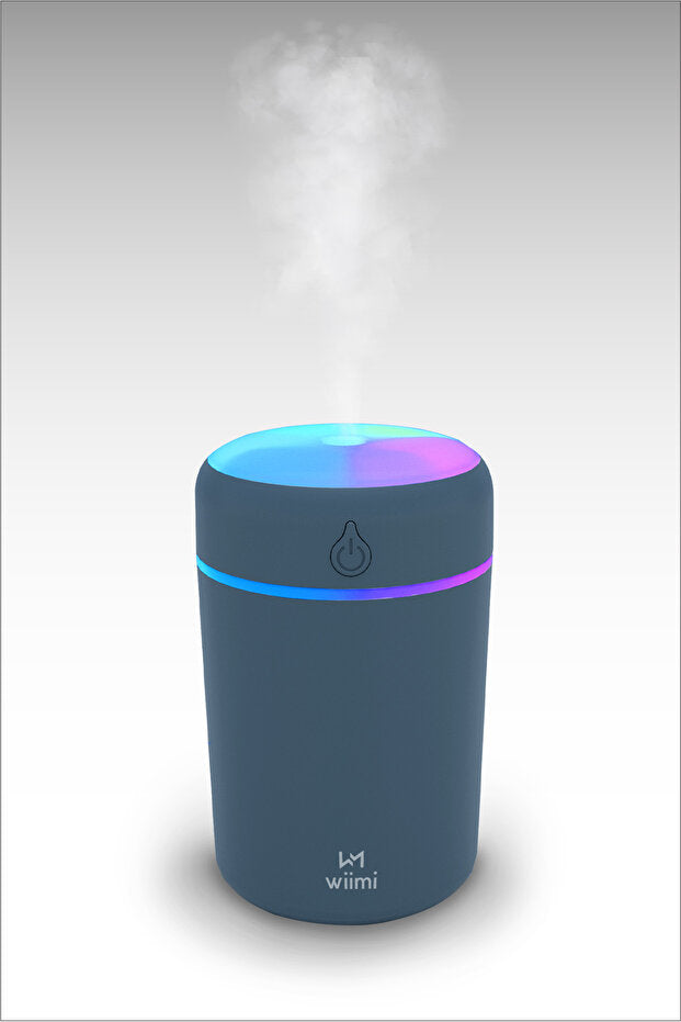 Humidificateur d'air ultrasonique Wiimi 400 ml, vaporisateur et diffuseur d'arômes H2O Gris