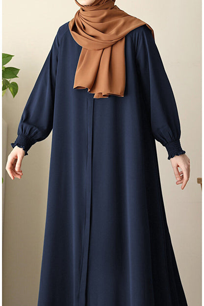 Asel Abaya Évasée Noir