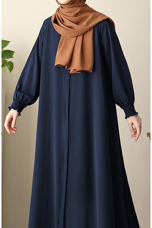 Asel Abaya Évasée Noir