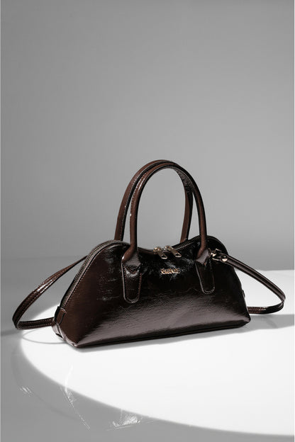Sac à main et bandoulière Rimense  pour femme, marron foncé