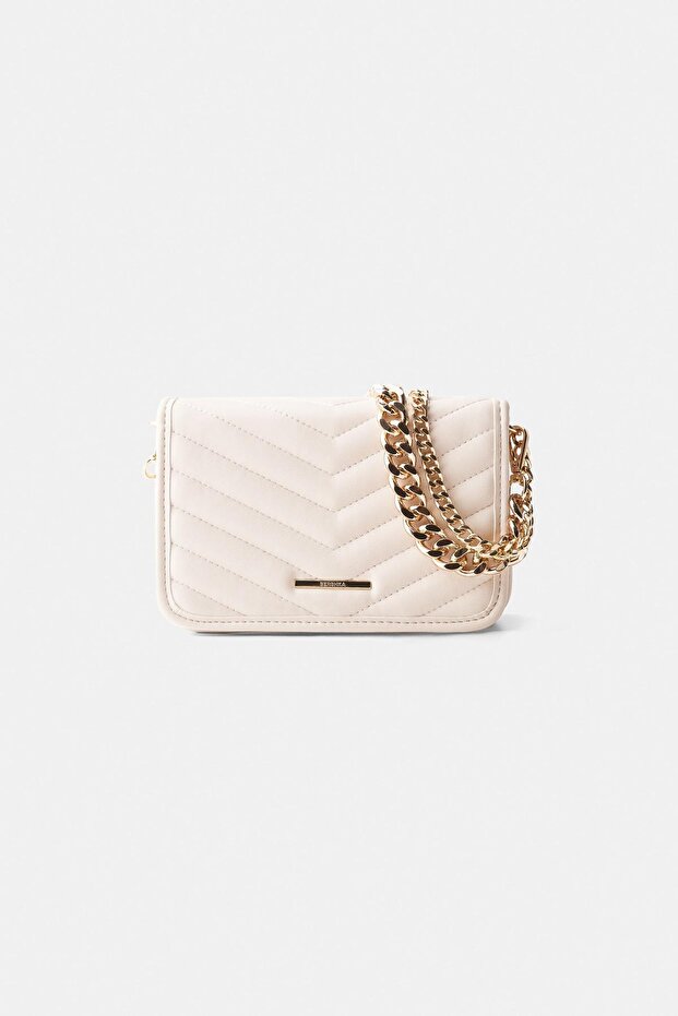 Sac bandoulière matelassé Bershka Chain