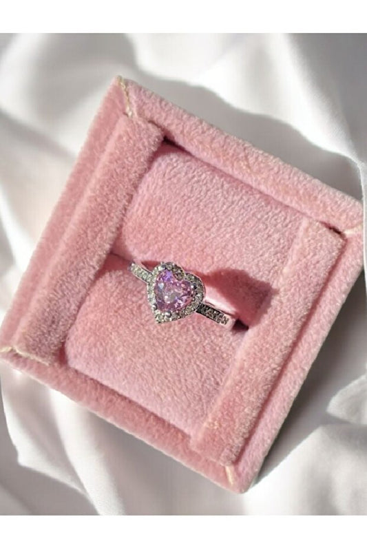 faseb Kalpli ayarlanabilir ciddi ilişki yüzüğü hediye yüzük sevgiliye hediye