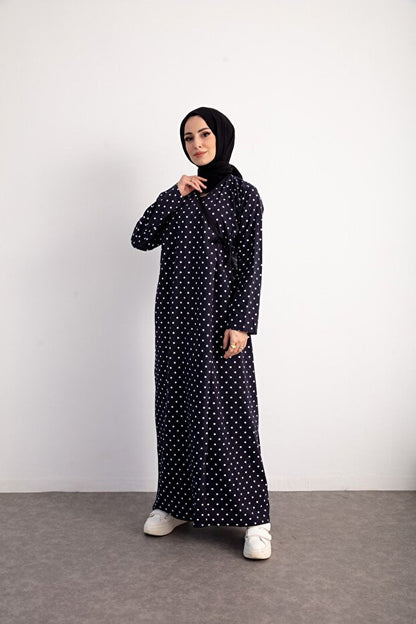 Robe de prière saisonnière à nouer sur le côté et à pois de la collection Kutay