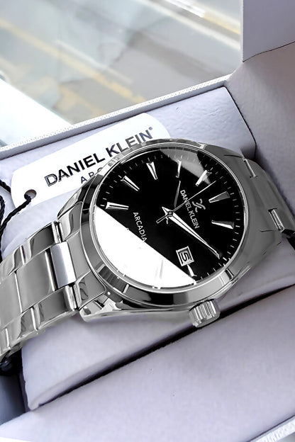 Montre homme Daniel Klein Original, étanche, couleur argent, bracelet en acier, bracelet cadeau Dke2023c4
