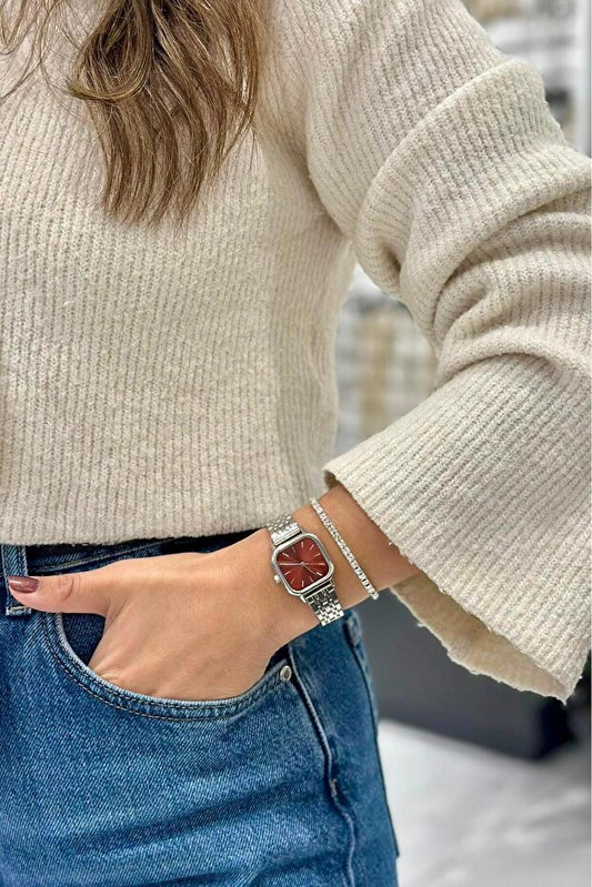 MONTRE POUR FEMME DEEPORA  À BOÎTIER CARRÉ