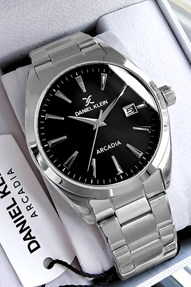 Montre homme Daniel Klein Original, étanche, couleur argent, bracelet en acier, bracelet cadeau Dke2023c4