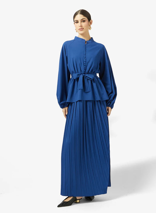 Ensemble haut péplum et jupe
