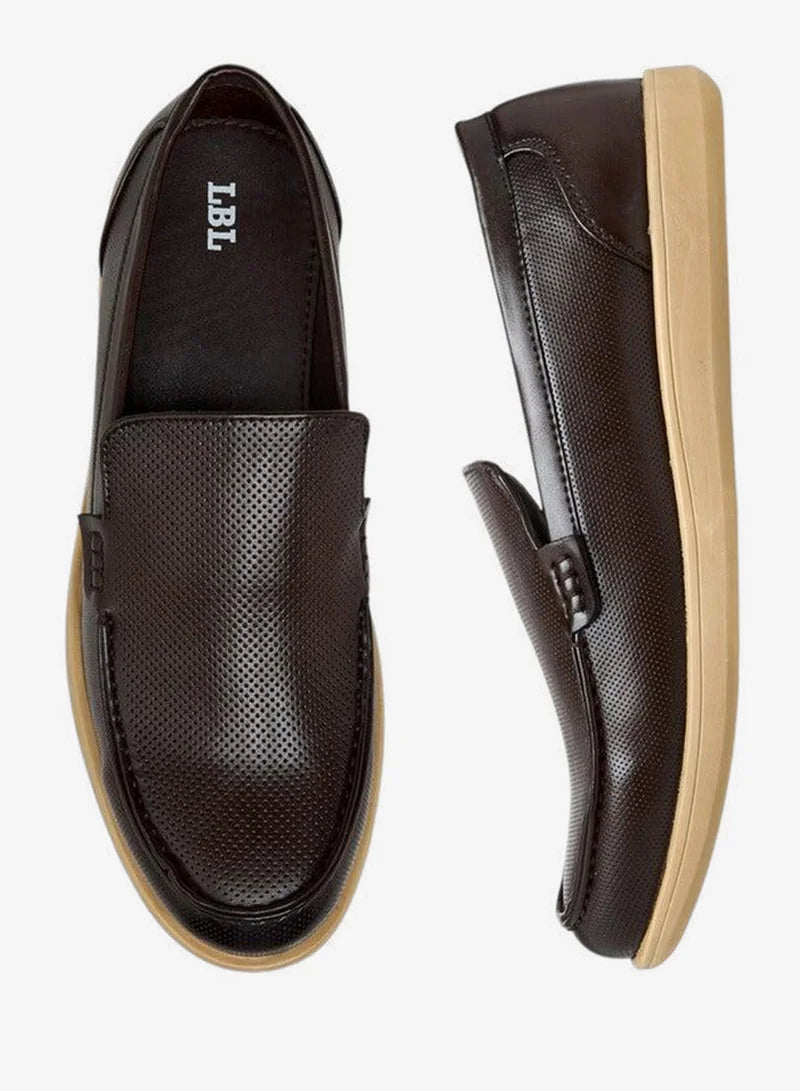 Mocassins texturés à enfiler