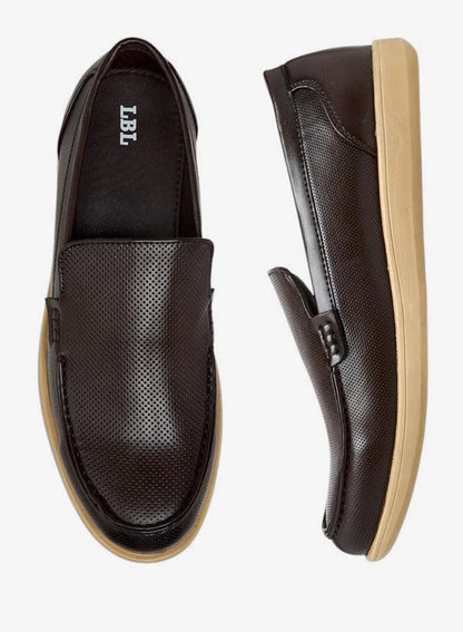 Mocassins texturés à enfiler