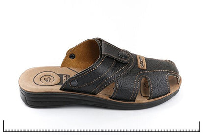 Sandales/pantoufles d'été pour hommes Gezer , réglables par boutons-pression