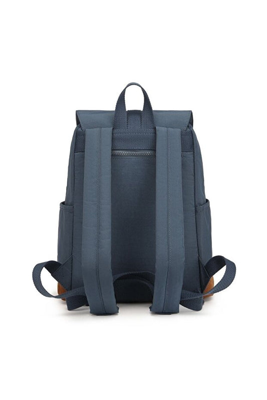 Sac à dos Smart Bags  3092 en daim noir avec compartiment pour ordinateur portable, idéal pour l'école