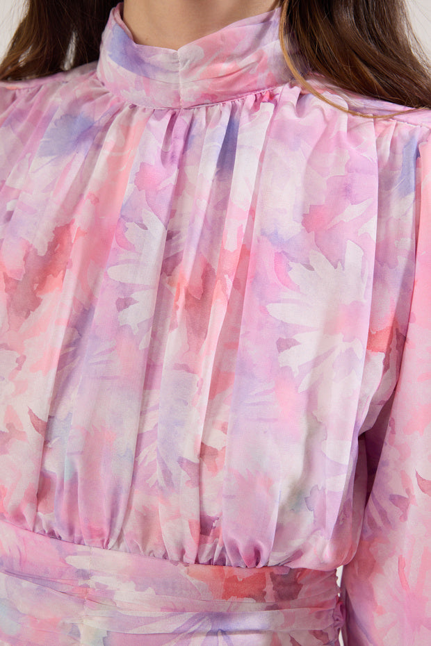 Modest Lilac Floral Print