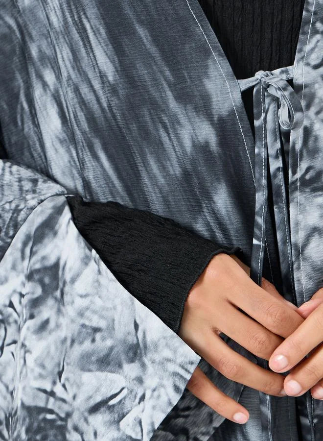 Graphic Printed Abaya