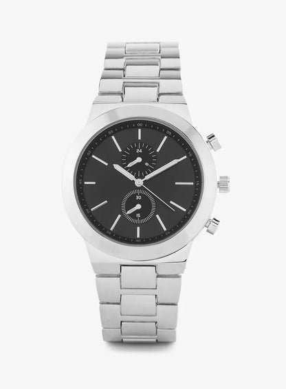 Montre analogique à bracelet en métal