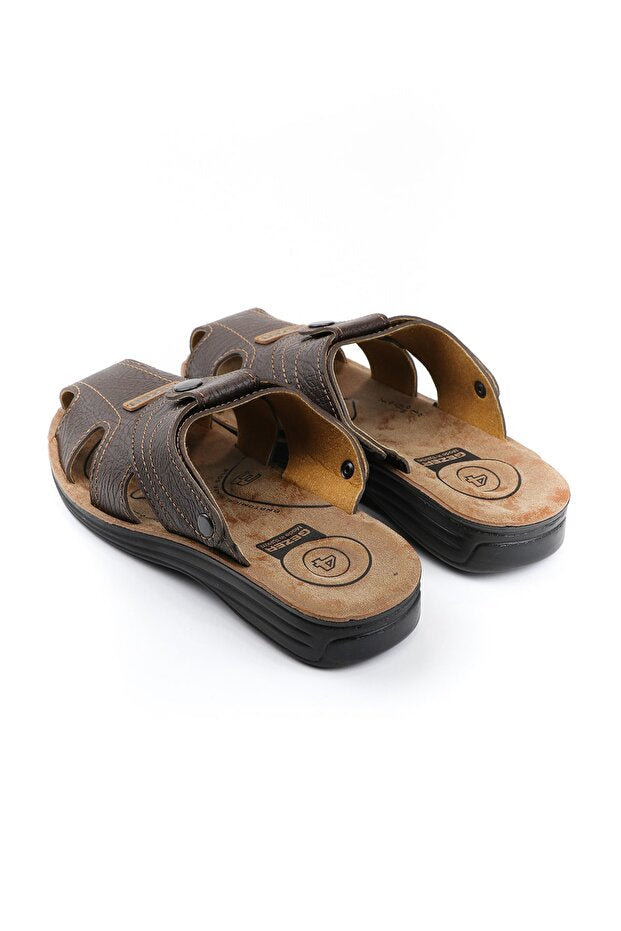 Sandales/pantoufles d'été pour hommes Gezer , réglables par boutons-pression