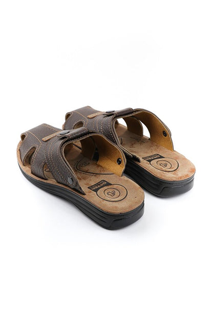 Sandales/pantoufles d'été pour hommes Gezer , réglables par boutons-pression