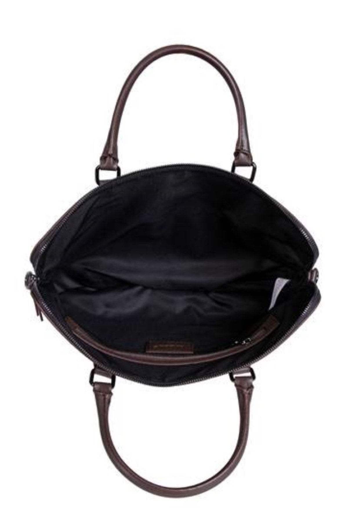 BYZ -243 Sacoche pour ordinateur portable marron crocodile avec bandoulière 41x28x5 cm