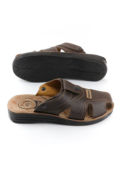 Sandales/pantoufles d'été pour hommes Gezer , réglables par boutons-pression