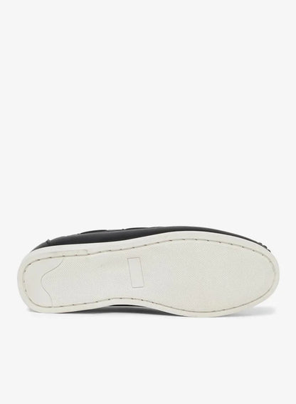 Chaussures bateau classiques noires pour hommes