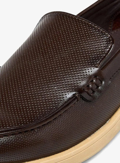 Mocassins texturés à enfiler