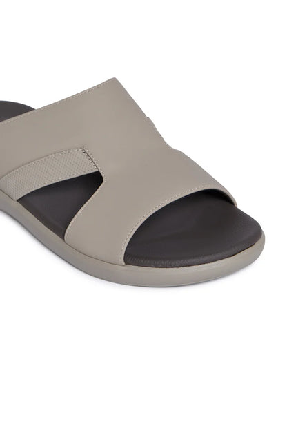 Geoomnii Men’s Arabic Sandals – Comfortable Casual Leather Slide Sandals for Everyday Wear
