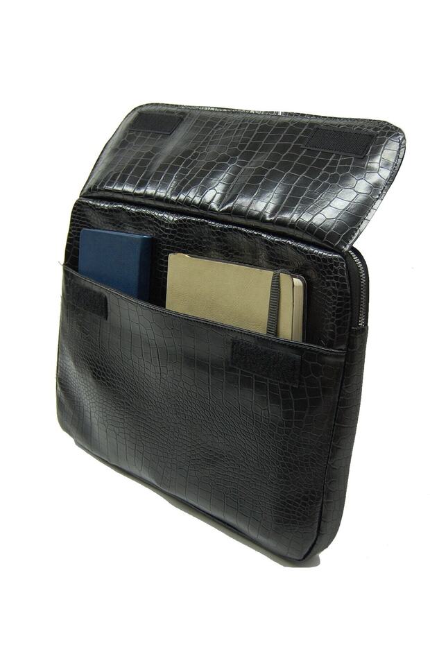 Étui antichoc D'VERS Kroko noir pour MacBook Air et Pro 13-14-15,6-16,1 pouces