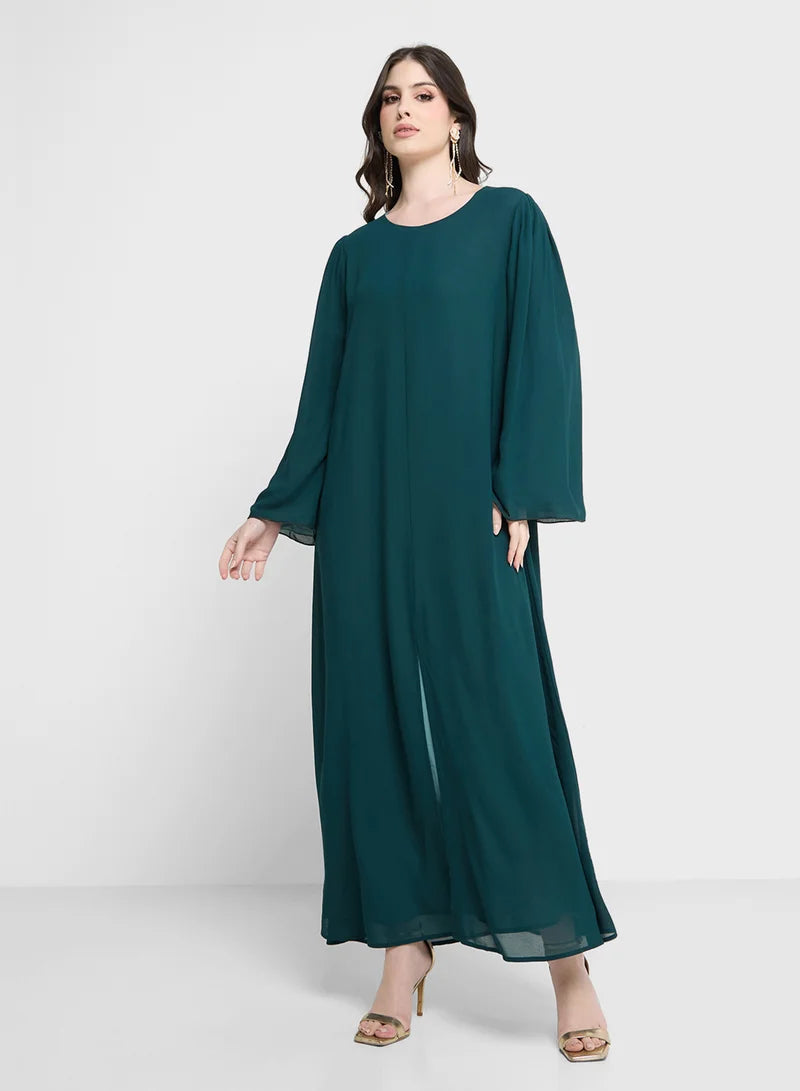 Abaya bicolore avec Sheila