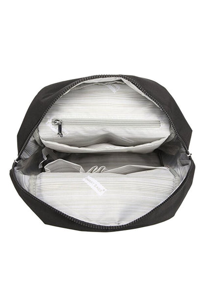 Sac à dos Smart Bags  3092 en daim noir avec compartiment pour ordinateur portable, idéal pour l'école