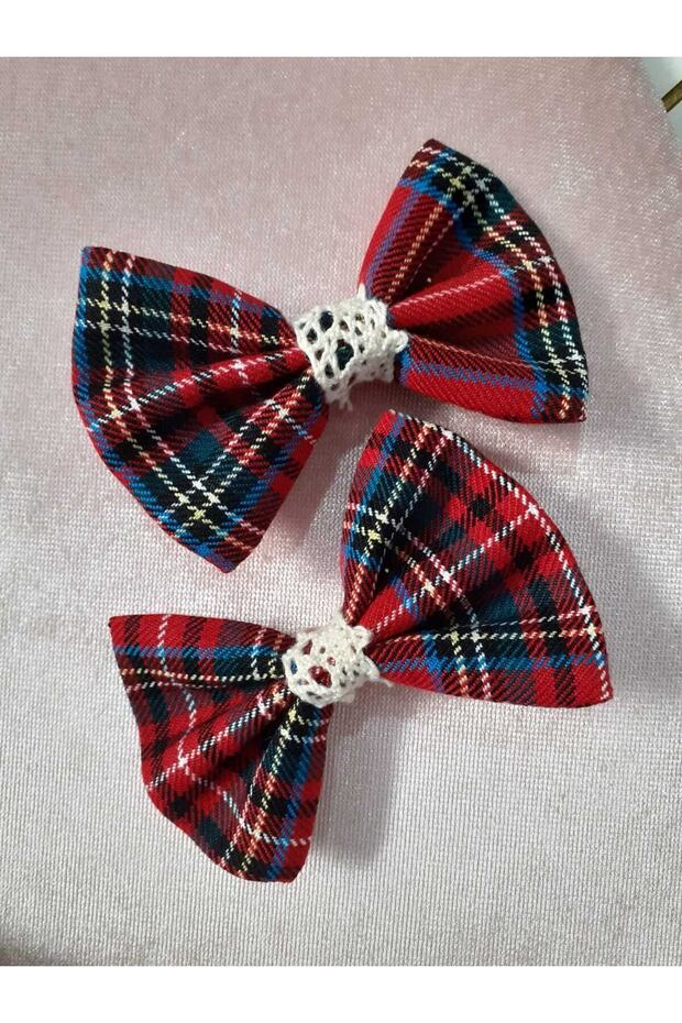 Ensemble combinaison, robe, chapeau et barrette à carreaux pour bébé fille et enfant en bas âge Eylülce Boutique