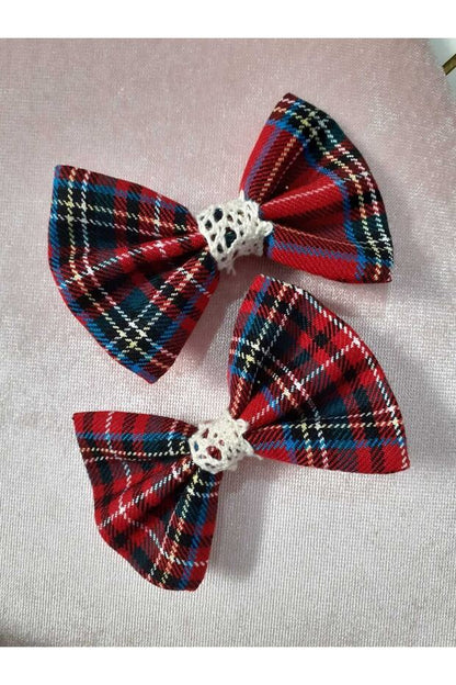 Ensemble combinaison, robe, chapeau et barrette à carreaux pour bébé fille et enfant en bas âge Eylülce Boutique