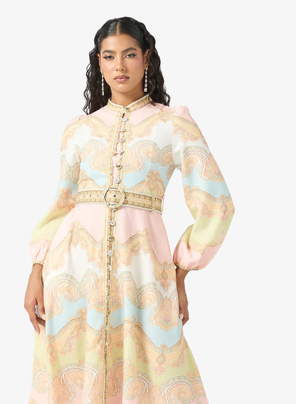 Robe à imprimé abstrait