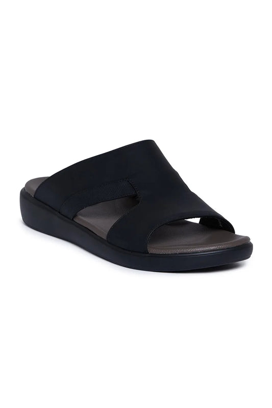Geoomnii Men’s Arabic Sandals – Comfortable Casual Leather Slide Sandals for Everyday Wear