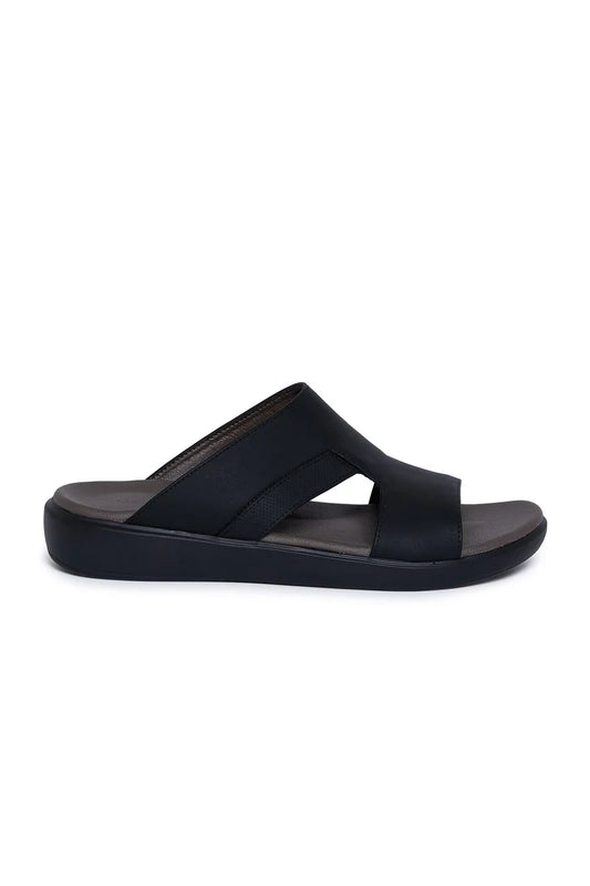 Geoomnii Men’s Arabic Sandals – Comfortable Casual Leather Slide Sandals for Everyday Wear
