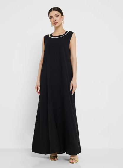 Embroidered Abaya With Inner