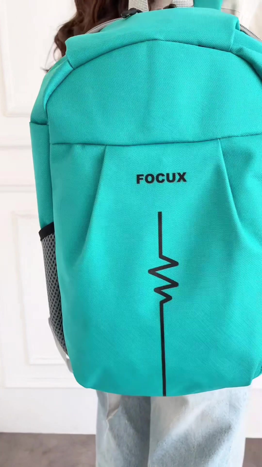 Sac à dos unisexe FOCUX Nil-09 Outdoor (44 cm x 25 cm x 18 cm) pour tous les jours, le sport et toutes les occasions, turquoise