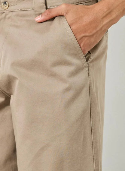 Pantalon beige ample pour homme