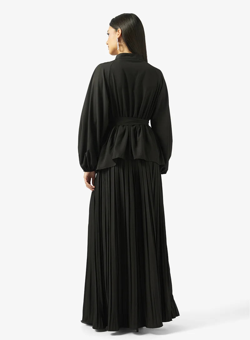 Ensemble haut péplum et jupe