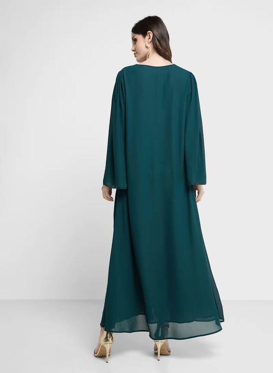 Abaya bicolore avec Sheila
