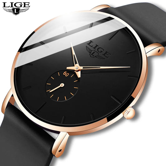 LIGE New Fashion Mens Watches Top Brand Luxury Sport Waterproof Simple Ultra-Thin Watches Men Quartz Clock Relogio Masculino+Box - AliExpress 1511
