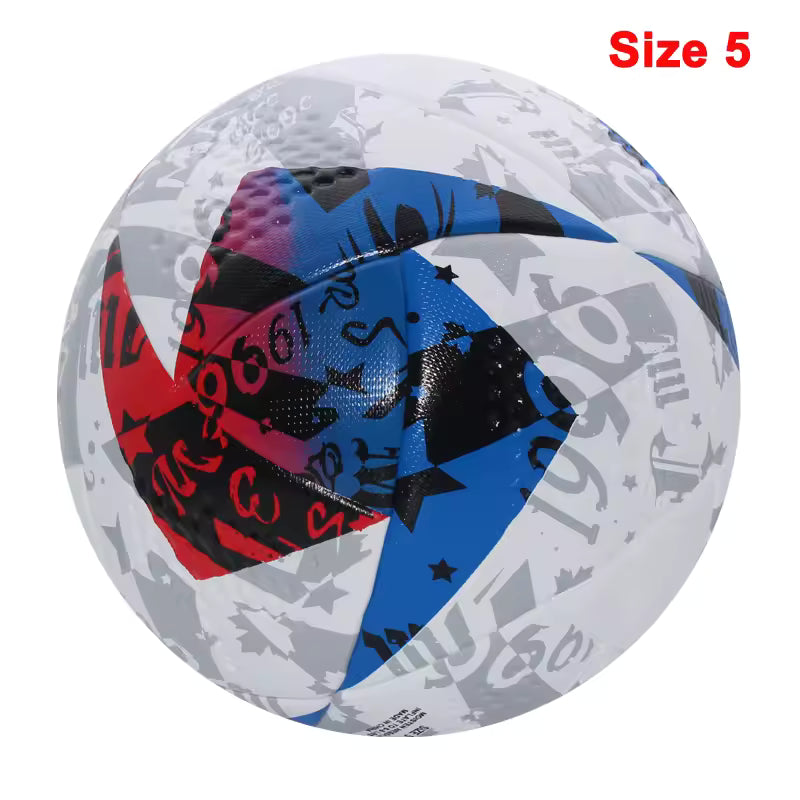 Ballons de football 2025, taille standard 5 et 4, haute qualité, sans couture, en polyuréthane, pour l'entraînement et les matchs en extérieur.