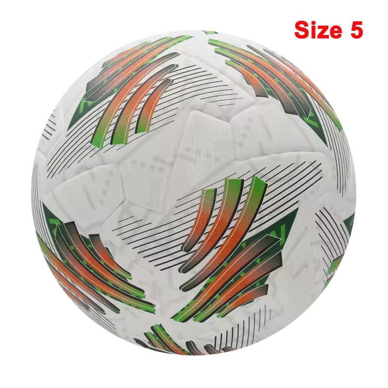 Ballons de football 2025, taille standard 5 et 4, haute qualité, sans couture, en polyuréthane, pour l'entraînement et les matchs en extérieur.