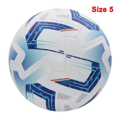 Ballons de football 2025, taille standard 5 et 4, haute qualité, sans couture, en polyuréthane, pour l'entraînement et les matchs en extérieur.
