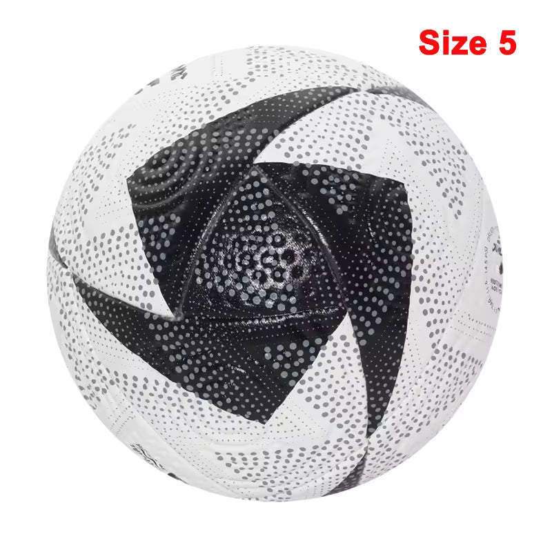 Ballons de football 2025, taille standard 5 et 4, haute qualité, sans couture, en polyuréthane, pour l'entraînement et les matchs en extérieur.