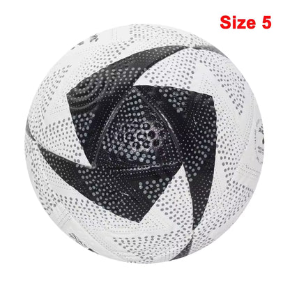 Ballons de football 2025, taille standard 5 et 4, haute qualité, sans couture, en polyuréthane, pour l'entraînement et les matchs en extérieur.