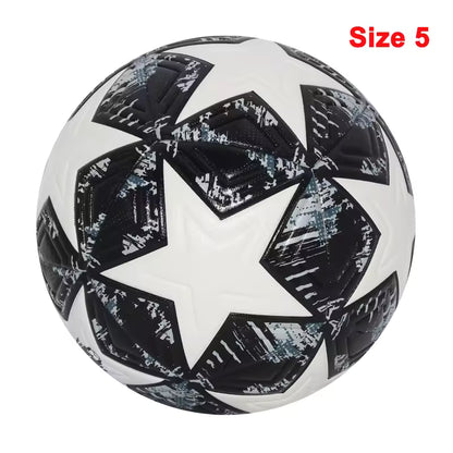 Ballons de football 2025, taille standard 5 et 4, haute qualité, sans couture, en polyuréthane, pour l'entraînement et les matchs en extérieur.