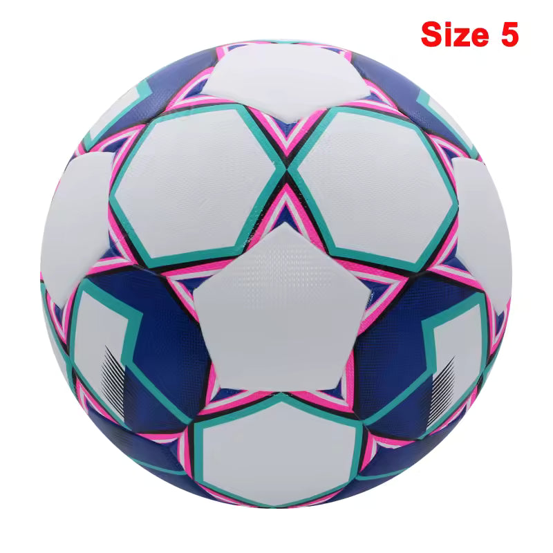 Ballons de football 2025, taille standard 5 et 4, haute qualité, sans couture, en polyuréthane, pour l'entraînement et les matchs en extérieur.