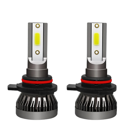 Mini ampoule LED antibrouillard automatique, lumière de sauna de voiture, H1, H7, H4, H3, H8, H9, H11, 9005, 9006, 9012, 6000LM, 6000K, 12V, 2 pièces par paire